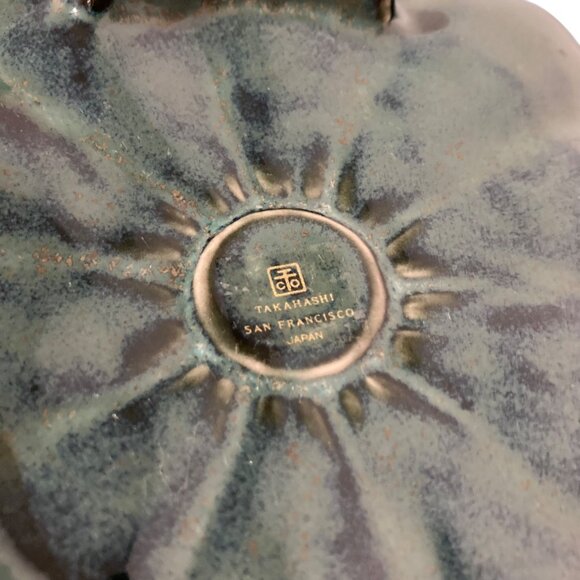 Takahashi San Francisco Pottery Pumpkin Shaped Serving Bowls Set of 2 - Picture 8 of 10